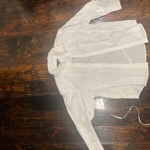 Banana Republic Crisp Cotton Shirt white button down. blouse